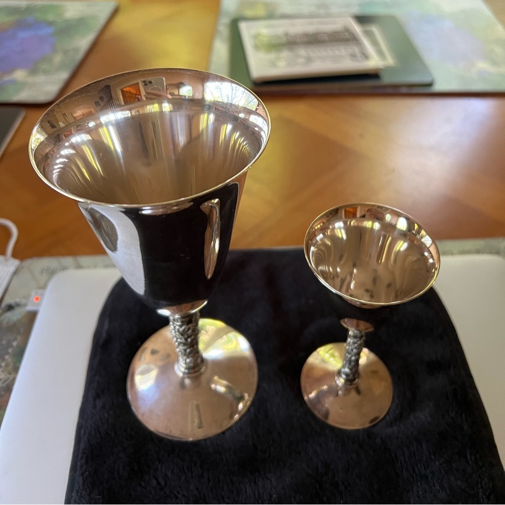 gift items 2 wine glasses from by F. B. Rogers